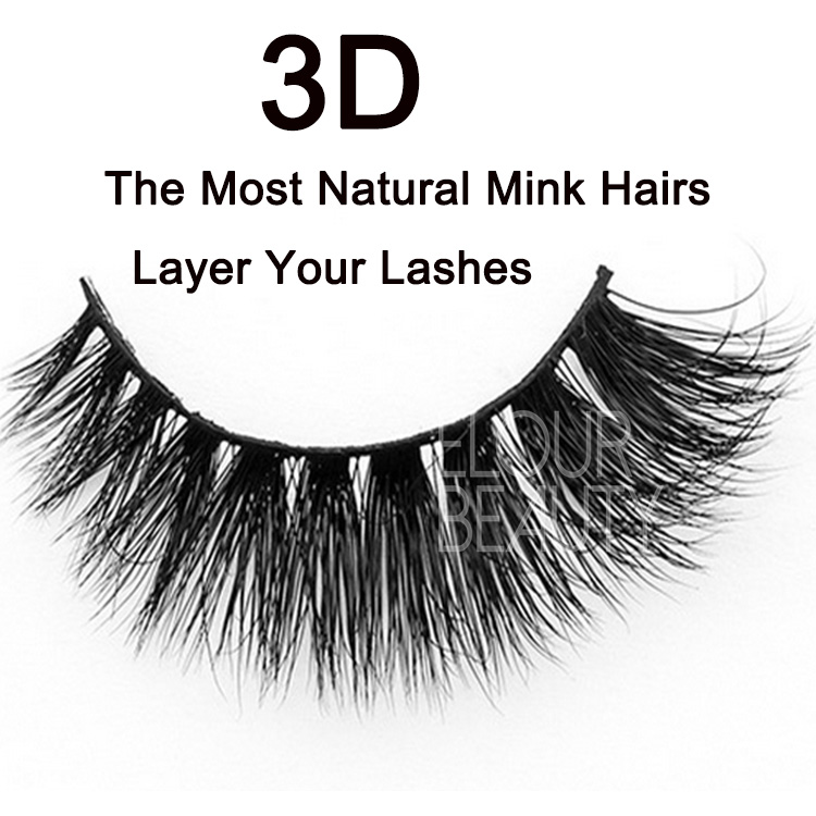 OEM 3D mink eyelashes top quality  wholesale USA EA15
